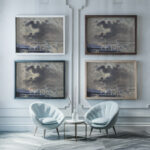 Storms Coming Up Joseph Pennell framed posters mockup