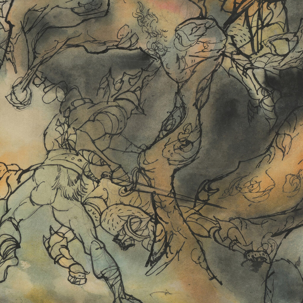 Story for a Full Page Illustration for a Fairytale 1940–1944 Jan Novak 8 mockup