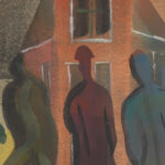 Straatbeeld met figuren 1944 Hendrik Nicolaas Werkman 8 mockup