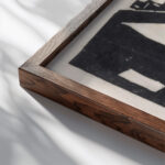 Straatgezicht met trap in Cagnes sur Mer 1928 Abraham Johannes Jansma close up dark wood mockup