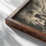 Strajk I. 1924–1927 Konstantin Bauer close up dark wood mockup