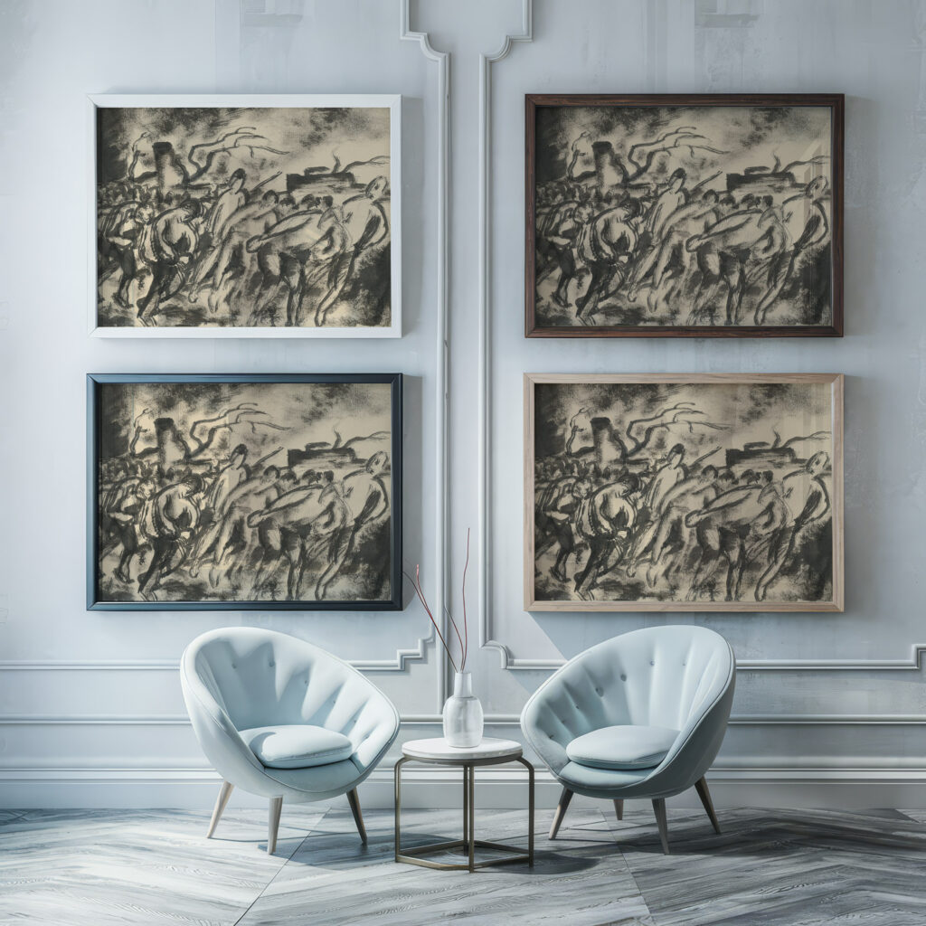 Strajk I. 1924–1927 Konstantin Bauer framed posters mockup