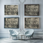 Strajk I. 1924–1927 Konstantin Bauer framed posters mockup