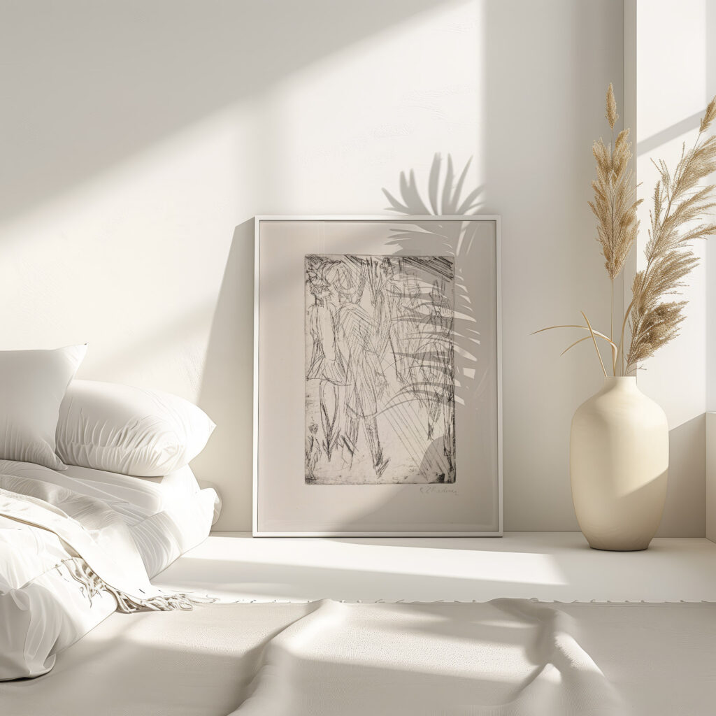 Strasenszene mit Hundchen – Die Vorubergehenden 1914 Ernst Ludwig Kirchner 4 mockup