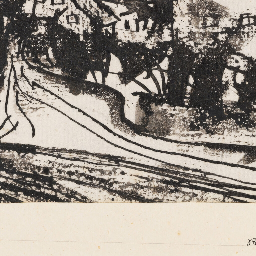 Strasenverzweigung bei aufgeweichtem Boden 1912 Paul Klee 8 mockup