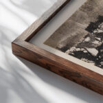 Strasenverzweigung bei aufgeweichtem Boden 1912 Paul Klee close up dark wood mockup