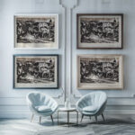 Strasenverzweigung bei aufgeweichtem Boden 1912 Paul Klee framed posters mockup