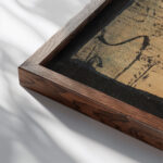 Strasse in Paris 1907 August Macke close up dark wood mockup