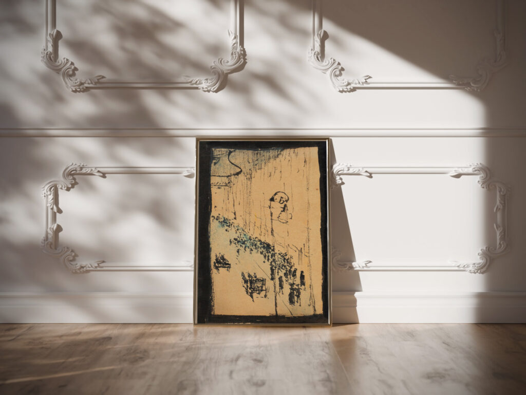 Strasse in Paris 1907 August Macke video mockup