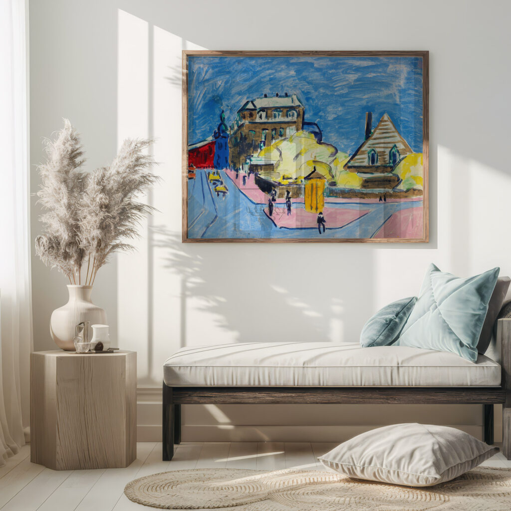 Strassenbild Dresden 1910 Ernst Ludwig Kirchner 5 mockup