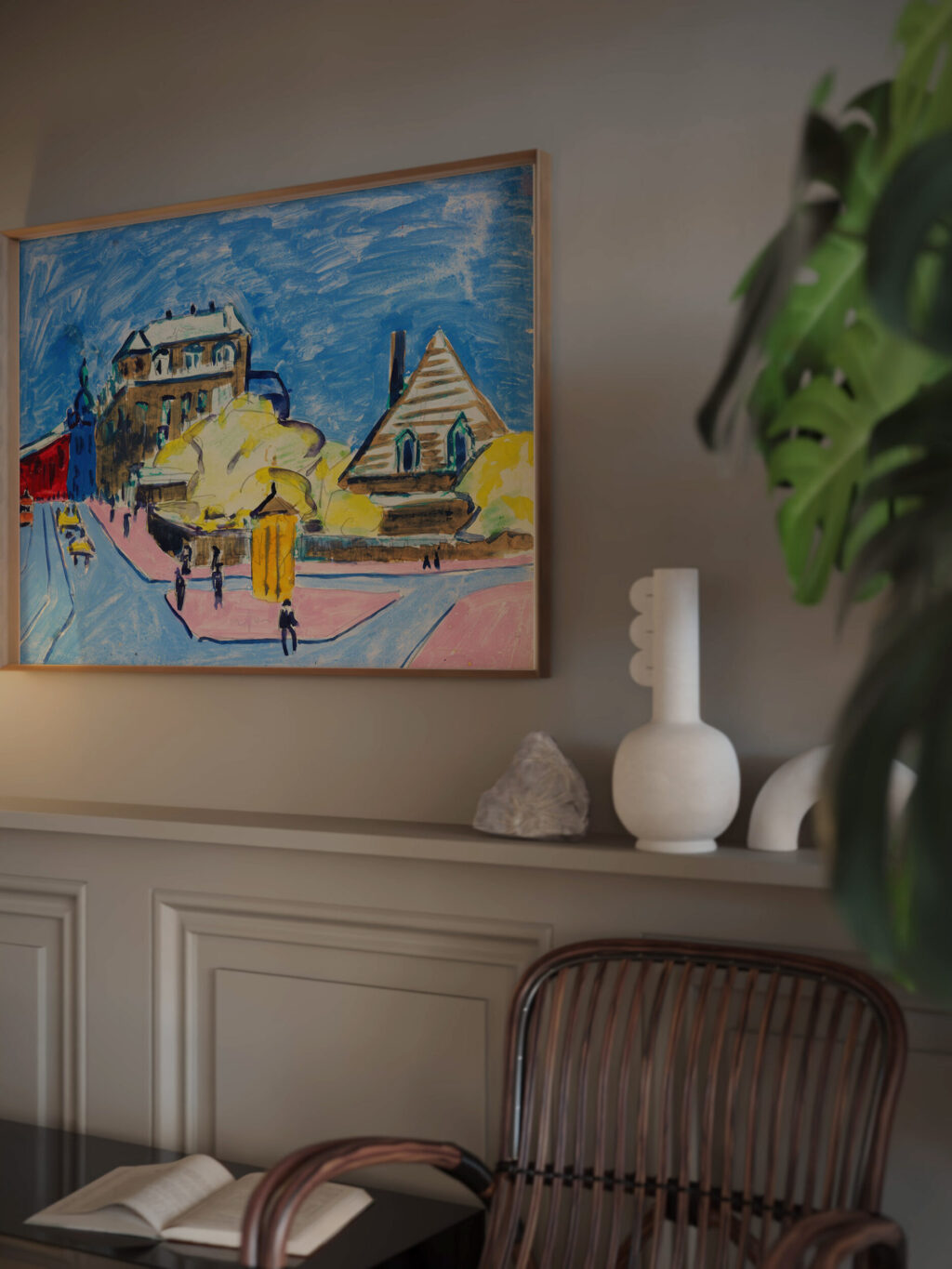 Strassenbild Dresden 1910 Ernst Ludwig Kirchner video mockup