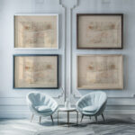 Streaming water 1913 James Ensor framed posters mockup