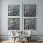 Street Carnival Paris Nikolai Alexandrovich Tarkhov framed posters mockup