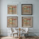 Street with a pastry shop 1926 1928 Mikulas Galanda framed posters mockup