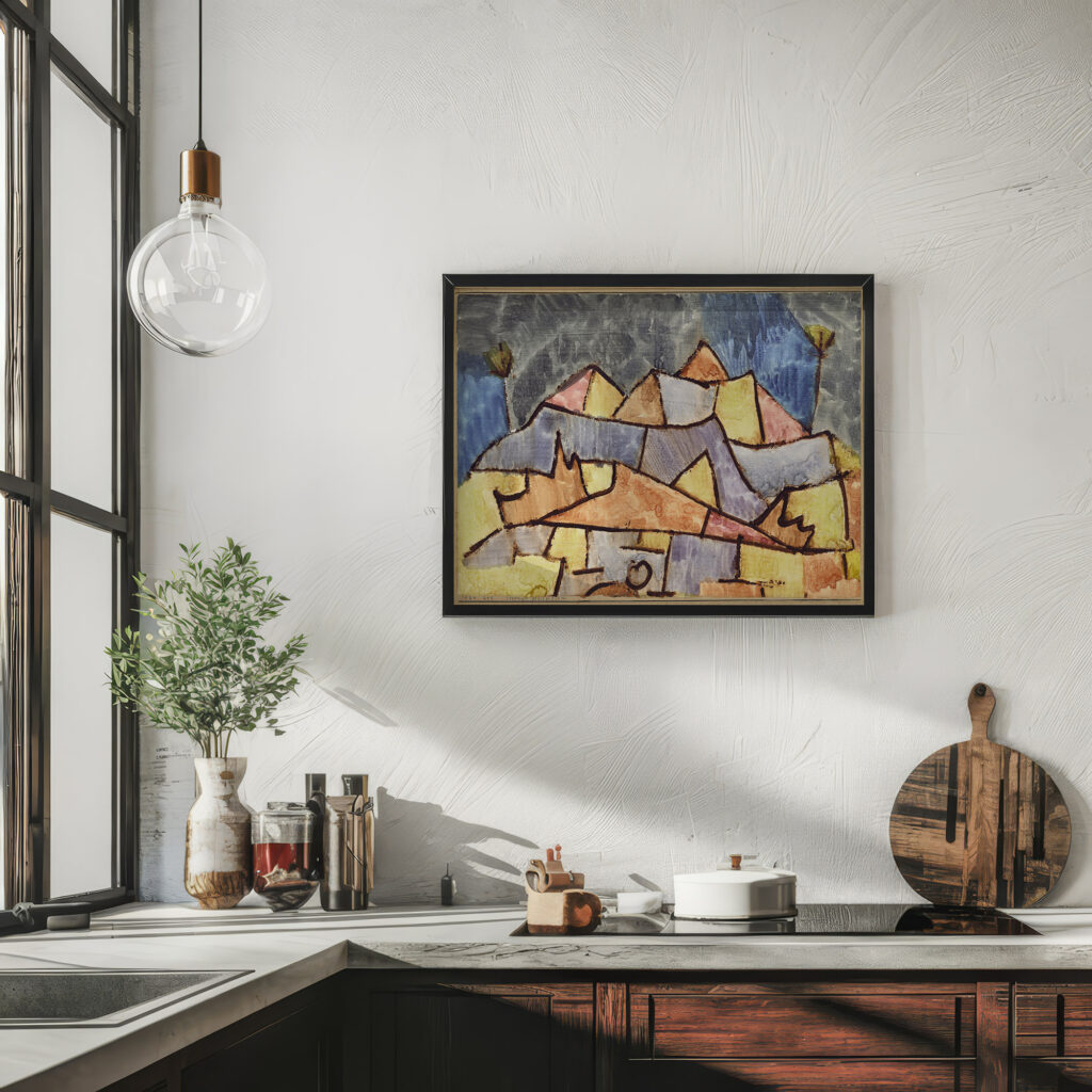 Strenge Gebirgsform Kristallines Gebirge 1924 Paul Klee 6 mockup