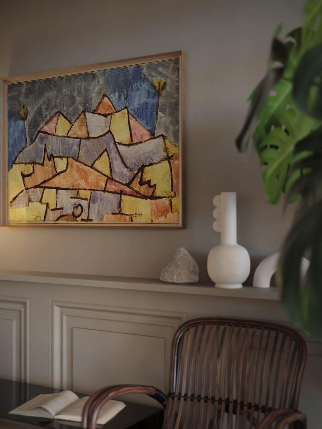 Strenge Gebirgsform Kristallines Gebirge 1924 Paul Klee video mockup