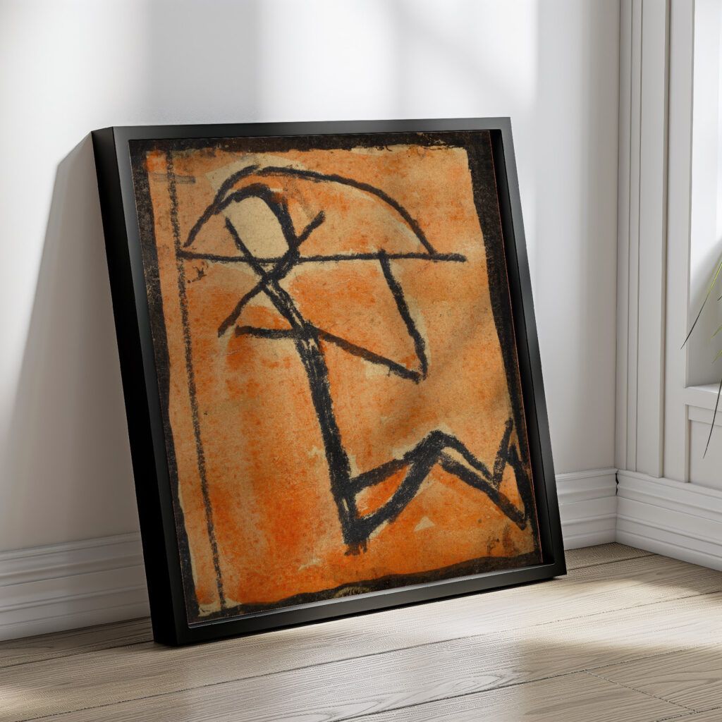 Strichmannchen mit Bogen 1918 Egon Schiele 4 mockup