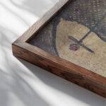 Stricken City 1936 Paul Klee close up dark wood mockup