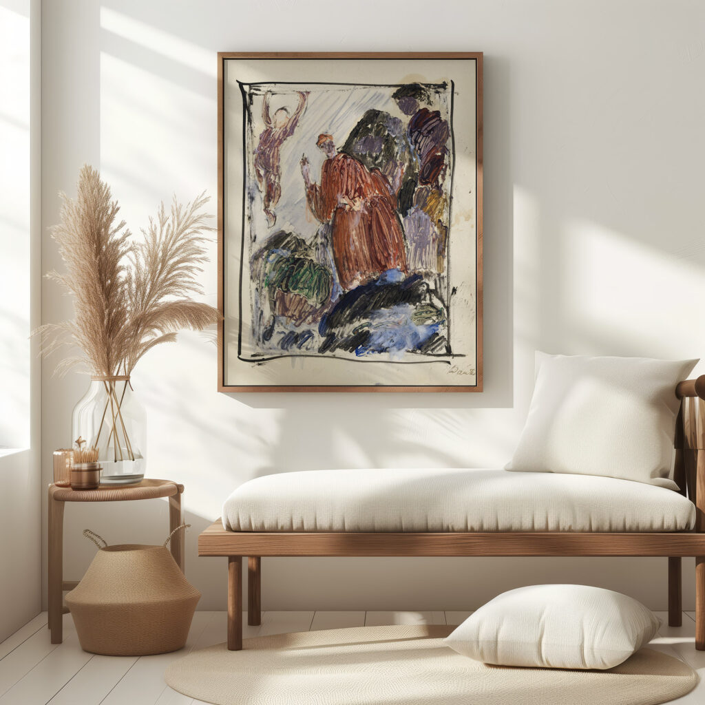 Studie efter kunstnerens eget maleri ‘Dante profeter opus 1 1912 13 1913 – 1914 J.A. Jerichau 5 mockup