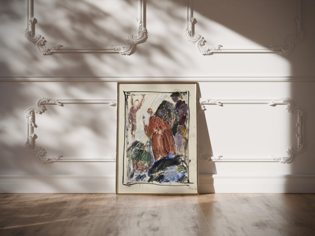 Studie efter kunstnerens eget maleri ‘Dante profeter opus 1 1912 13 1913 – 1914 J.A. Jerichau video mockup