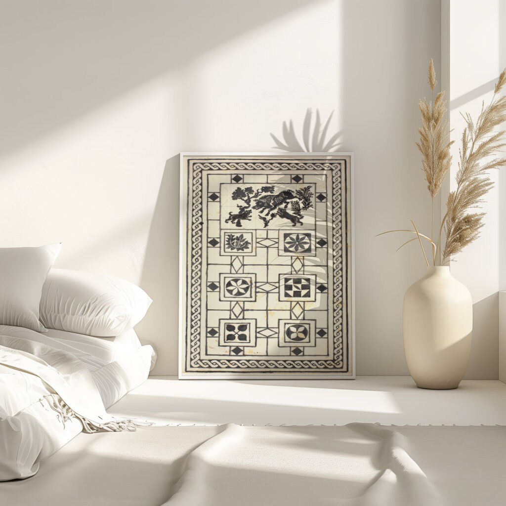 Studie efter pompejansk gulv 1931 Joakim Skovgaard 4 mockup