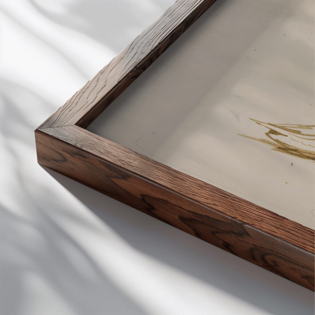 Studie stromov 1940–1944 Jan Novak 1 close up dark wood mockup