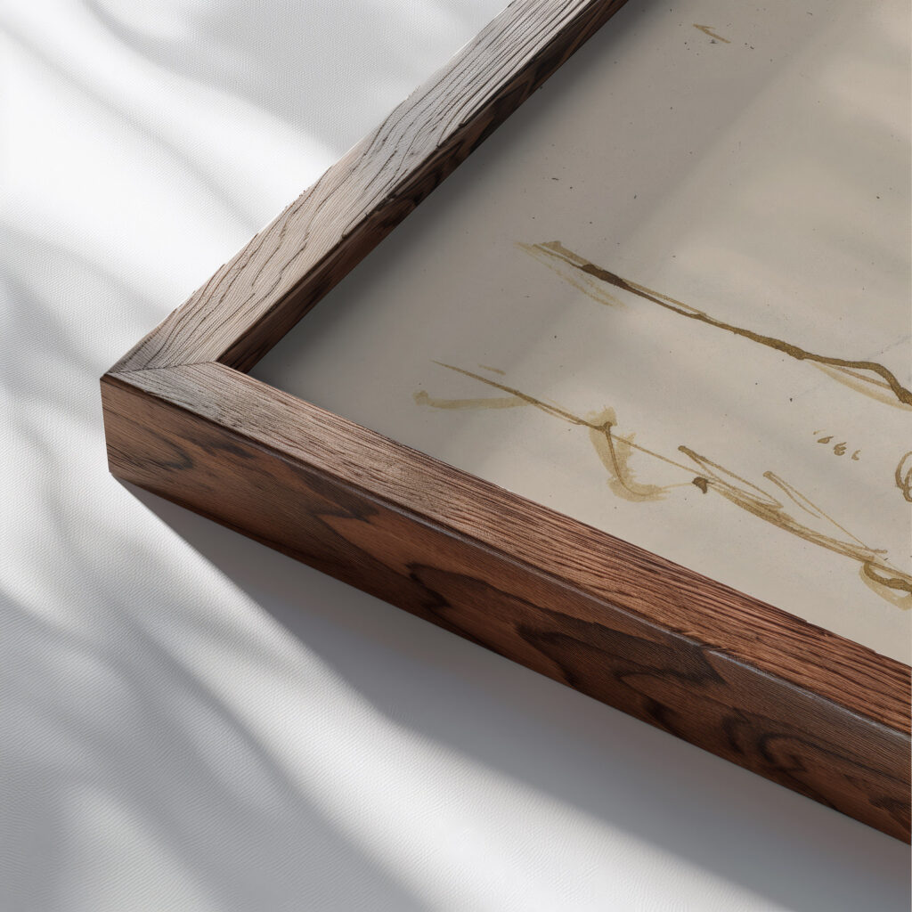 Studie stromov 1940–1944 Jan Novak 2 close up dark wood mockup