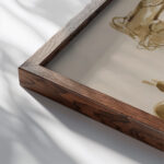 Studie stromov 1940–1944 Jan Novak close up dark wood mockup