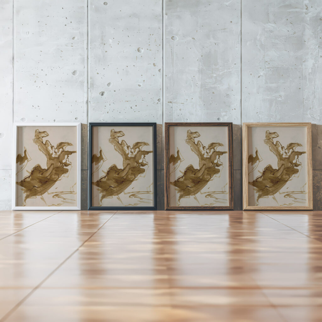 Studie stromov 1940–1944 Jan Novak framed posters mockup