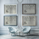 Studie van diverse figuren 1891 1941 Leo Gestel framed posters mockup