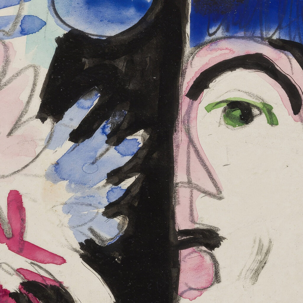 Studie zu ‘Mullerkopf mit Blumen ca. 1927 Ernst Ludwig Kirchner 8 mockup
