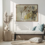 Studienblatt Pferde und Mann mit Hut Anton Burger 5 mockup