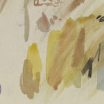 Studienblatt Pferde und Mann mit Hut Anton Burger 8 mockup