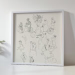 Studies van fietsers en wandelaars 1874 Carel Adolph Lion Cachet 5 mockup