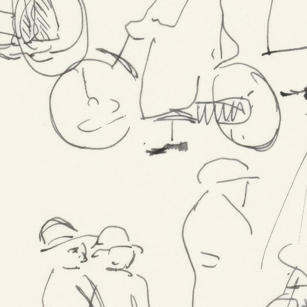 Studies van fietsers en wandelaars 1874 Carel Adolph Lion Cachet 8 mockup