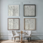 Studies van fietsers en wandelaars 1874 Carel Adolph Lion Cachet framed posters mockup