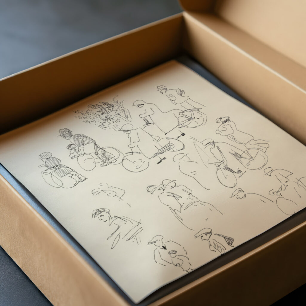 Studies van fietsers en wandelaars 1874 Carel Adolph Lion Cachet video mockup