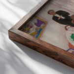 Studio Party Soiree 20th century Florine Stettheimer close up dark wood mockup