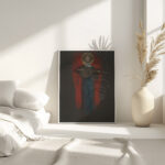 Study Angel with Musical Instrument Edwin Austin Abbey 4 mockup