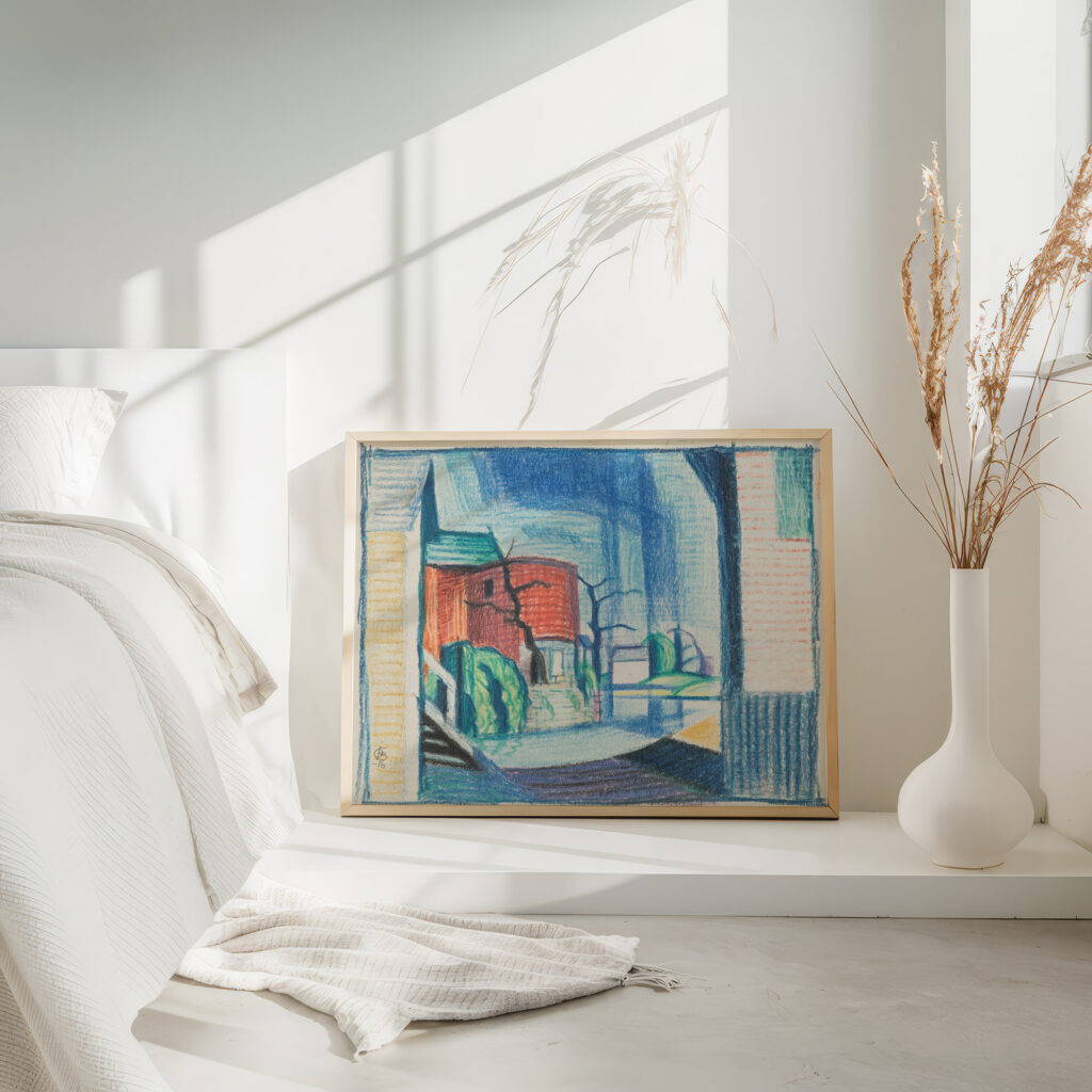 Study for Canal Port Rockaway 1916 Oscar Bluemner 4 mockup