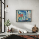 Study for Canal Port Rockaway 1916 Oscar Bluemner 6 mockup