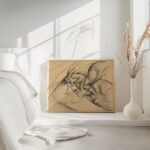 Study for Dynamic Force of a Cyclist I 1913 Umberto Boccioni 4 mockup