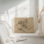 Study for Dynamic Force of a Cyclist II 1913 Umberto Boccioni 4 mockup