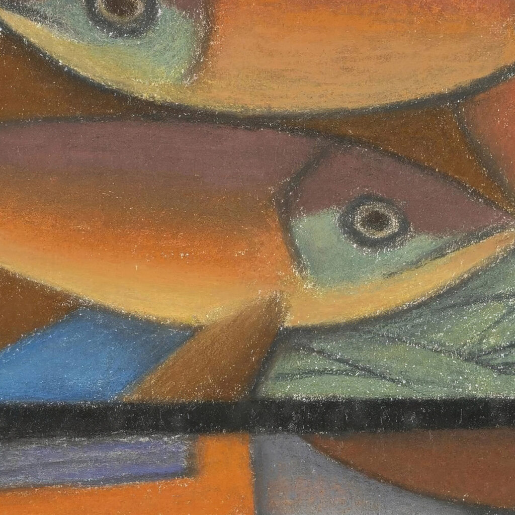 Study for Fish in Glass Case Mark Gertler 8 mockup