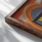 Study for Fish in Glass Case Mark Gertler close up dark wood mockup