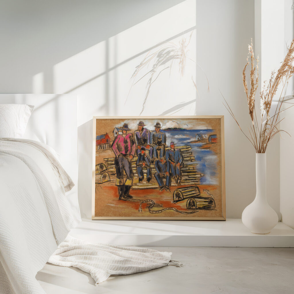 Study for Lobster Fishermen 1940 Marsden Hartley 4 mockup