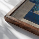 Study for New York Interpreted 1920–22 Joseph Stella close up dark wood mockup