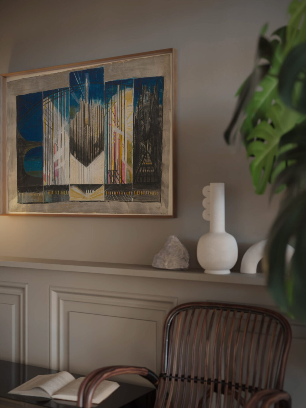 Study for New York Interpreted 1920–22 Joseph Stella video mockup