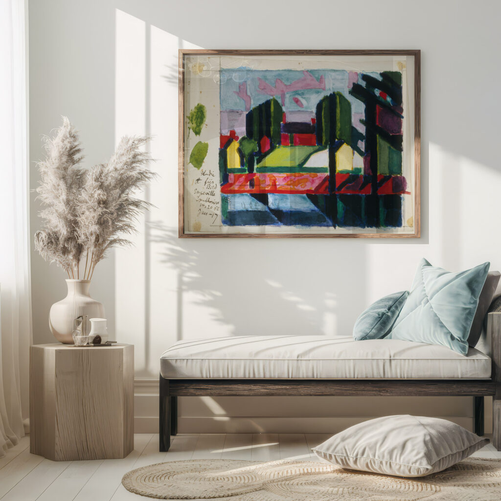 Study for Old Canal Red Green 1916 Oscar Bluemner 5 mockup