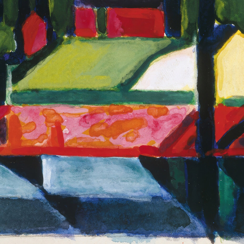 Study for Old Canal Red Green 1916 Oscar Bluemner 8 mockup